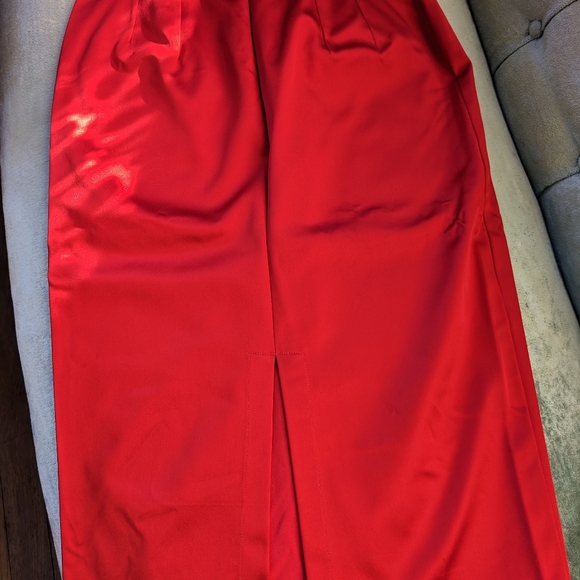 mode merr stretch satin pencil skirt xs - Picture 4 of 5